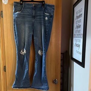 Women's American Eagle Distressed Jeans size 20 LONG